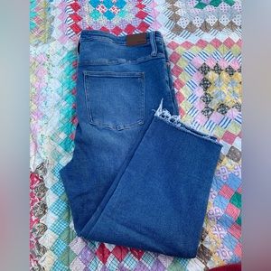 Madewell Perfect Vintage Cropped Raw Edge Jeans Size 36